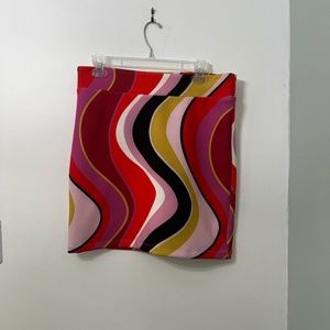 Lesley Evers print pencil skirt. Like new. Large.Very good quality.